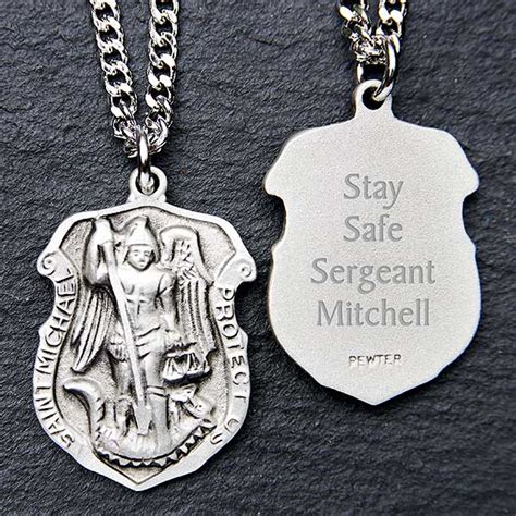 st michael necklace police|st michael necklace law enforcement.